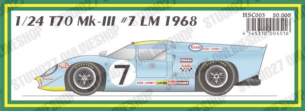1/24 LOLA T70 Mklll #7 LM 1968<br>HSCOriginal Kit