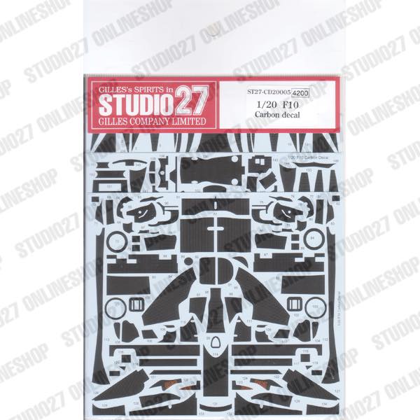 1/20 F10 Carbon decal <br>forFUJIMI<br>STUDIO27 ��Carbon Decals��