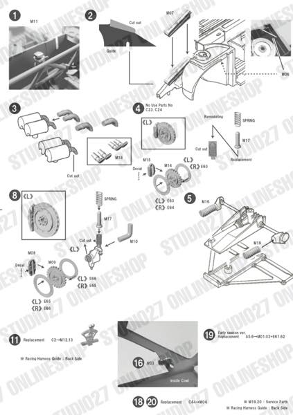 1/24 155 V6 T1 #7,8,14,15 DTM 1993 set<br>for TAMIYA 24137<br>STUDIO27 ��Decal&Parts��