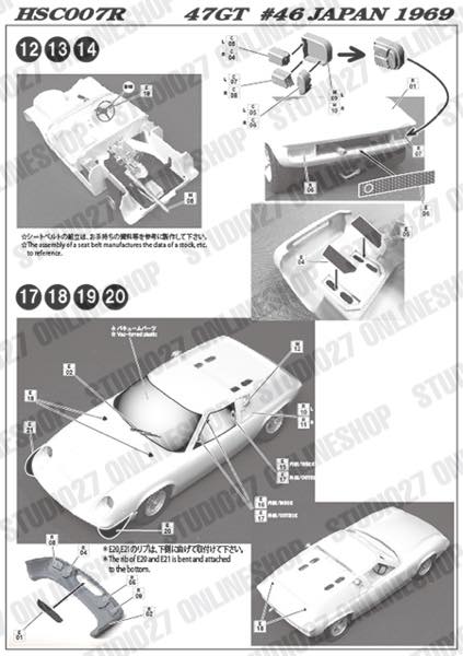1/24  Type 47GT #46 JAPAN 1969<br>for TAMIYA<br>HSC��Conversion Kit��