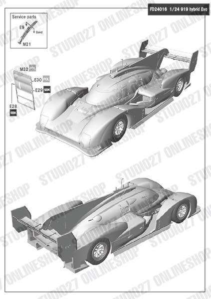 1/24 919 Hybrid Evo Spa-Francorchamps 2018<br>STUDIO27 Multimedia Kit