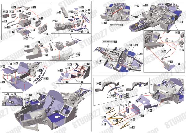 1/43 956 Marl**** 1983 (Long tail)<br>STUDIO27 ��Full Detail Kit��<br>Printed by Cartograf