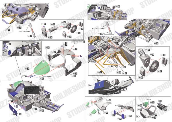 1/43 956 Marl**** 1983 (Long tail)<br>STUDIO27 ��Full Detail Kit��<br>Printed by Cartograf