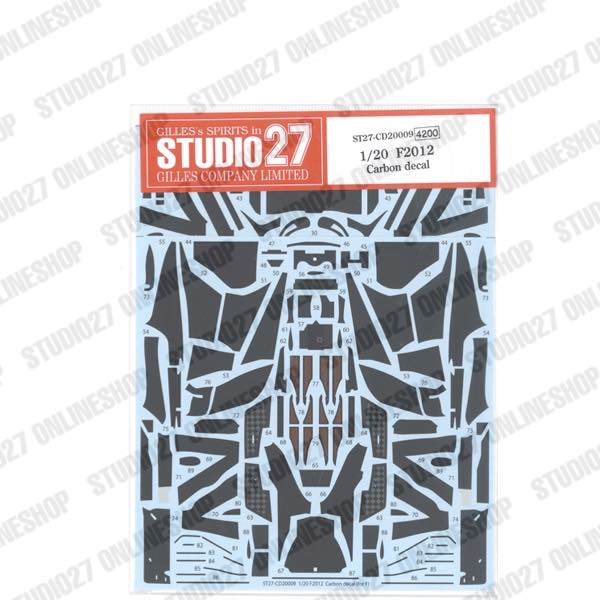 1/20 F2012 Carbon decal <br>for FUJIMI F2012 <br>STUDIO27 ��Carbon Decal��