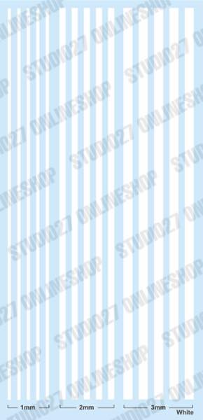 Line decal : White [1mm,2mm,3mm]<br>STUDIO27 Original Decals