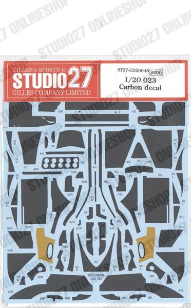 1/20 023 Carbon decal<br>for TAMIYA<br>STUDIO27 Carbon Decal