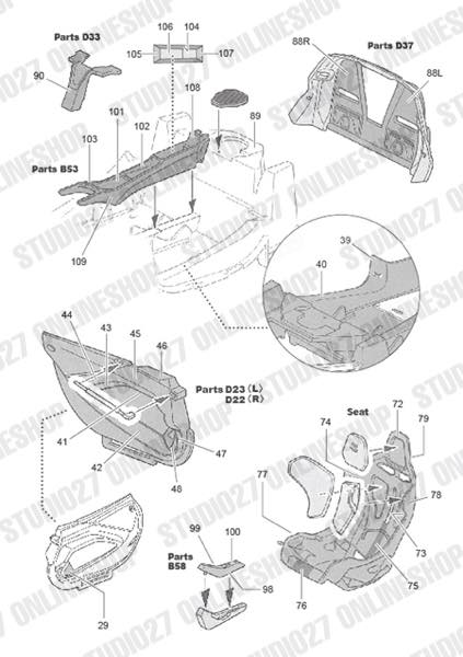 1/24 Senna Carbon decal<br>for TAMIYA<br>STUDIO27 ��Carbon Decals��