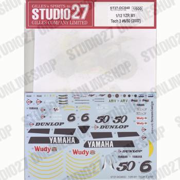 1/12 YZR-M1 Tech 3 #6/#50 2007<br>STUDIO27 ��Original Decals��