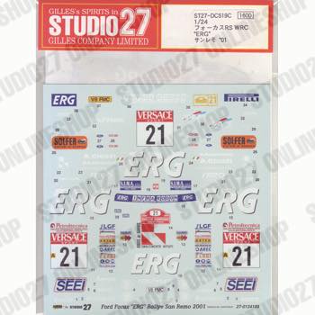 1/24 Focus RS WRC "ERG" Sanremo 2001<br>STUDIO27 ��Original Decals��