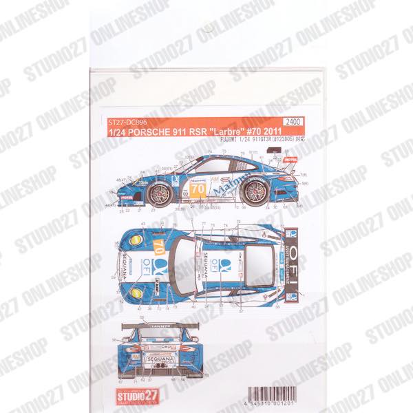 1/24 911 RSR "Matmut" #70 LM 2011<br>STUDIO27 Original Decals