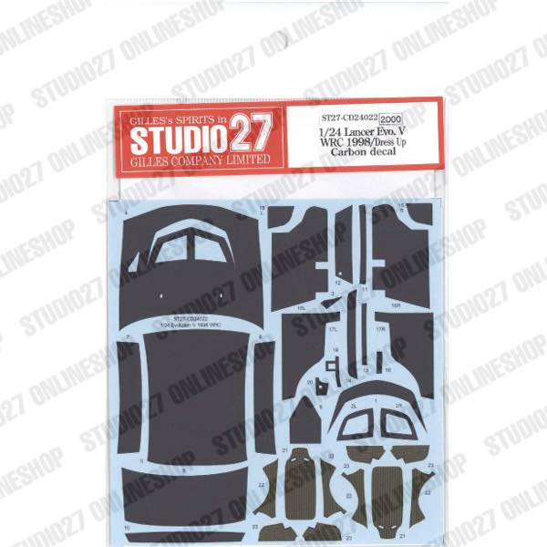 1/24 Lancer Evolution V WRC 1998<br>for Hasegawa<br>STUDIO27 ��Carbon Decals��