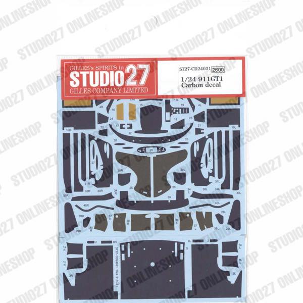 1/24 911GT1 Carbon decal<br>for TAMIYA<br>STUDIO27 ��Carbon Decals��