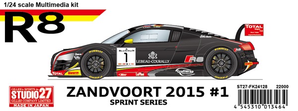 1/24 R8 Ultra #1 Zandvoort 2015<br>STUDIO27 ��Multimedia Kit��