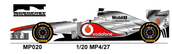 1/20 MP4-27 2012 Early Ver. <br>MONOPOST��Multimedia Kit��