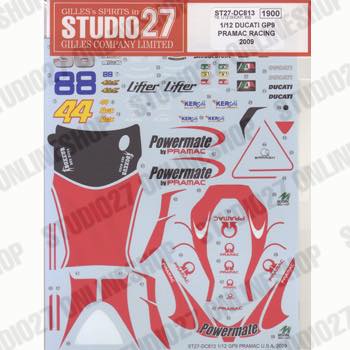 1/12 Ducati GP9 #36/#44/#88 GP of USA 2009<br>STUDIO27 ��Original Decals��