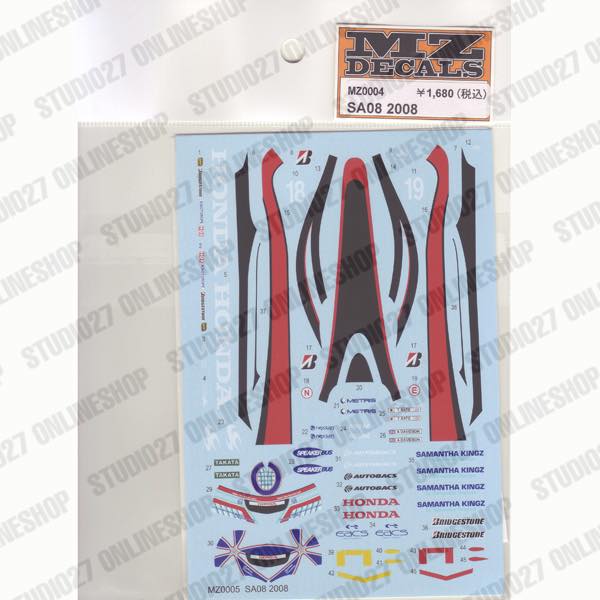 SA08 2008 <br>for Mini-Z <br>MZ DECALS��Original decal��