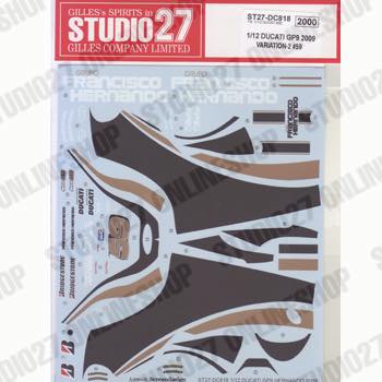 1/12 Ducati GP9 #59 GP of Catalunya/USA/Netherlands 2009<br>STUDIO27 Original Decals