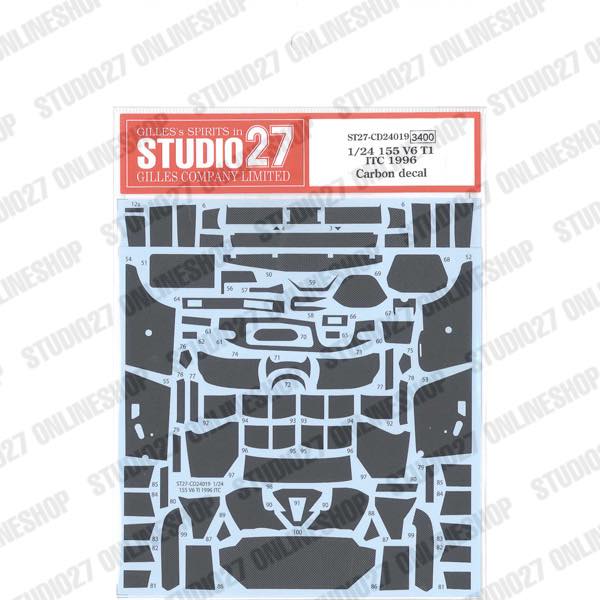 1/24 155 V6 T1 ITC 1996 Carbon decal<br>forTAMIYA24176<br>STUDIO27 ��Carbon Decals��