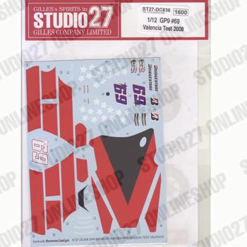 1/12 Ducati GP9 #69 Test 2009<br>STUDIO27 ��Original Decals��