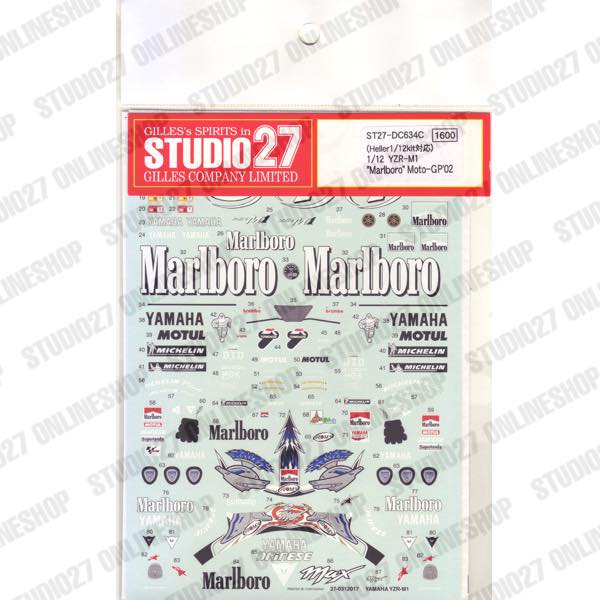 1/12 YZR-M1 Moto GP 2002<br>STUDIO27 Original Decals