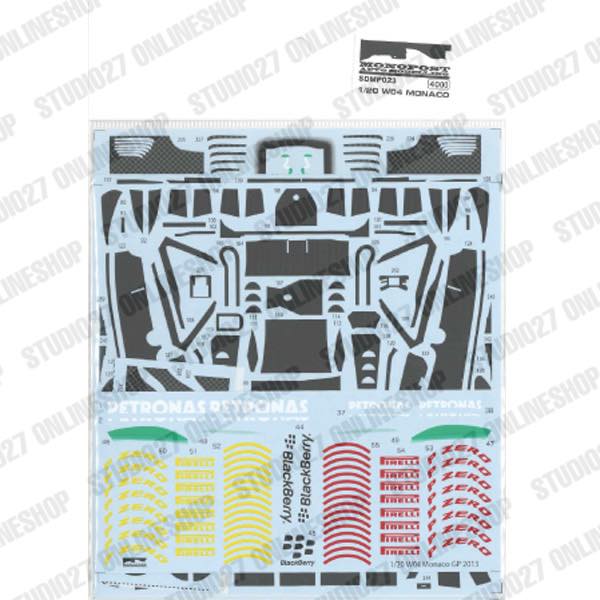 1/20 W04 Monaco 2013 - Spare Decal<br>for MP023<br>MONOPOST ��Spare Decal��