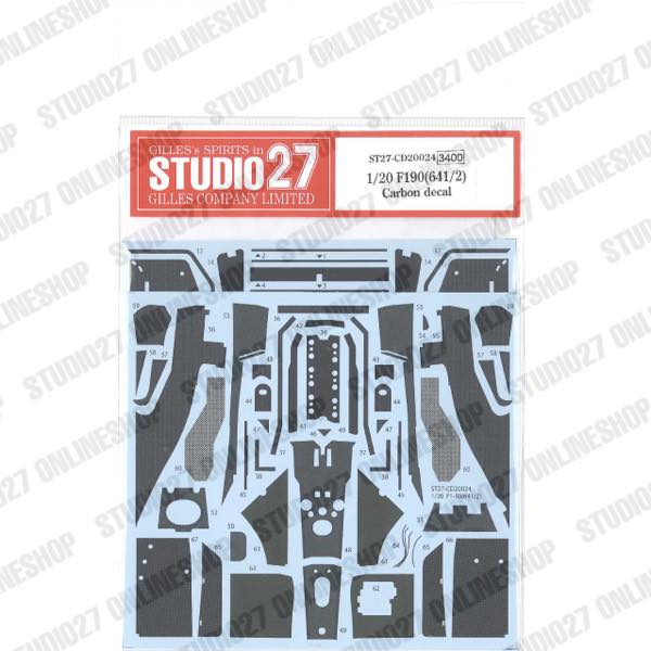 1/20 F190(641/2) Carbon decal <br>forFUJIMI <br>STUDIO27 Carbon Decal
