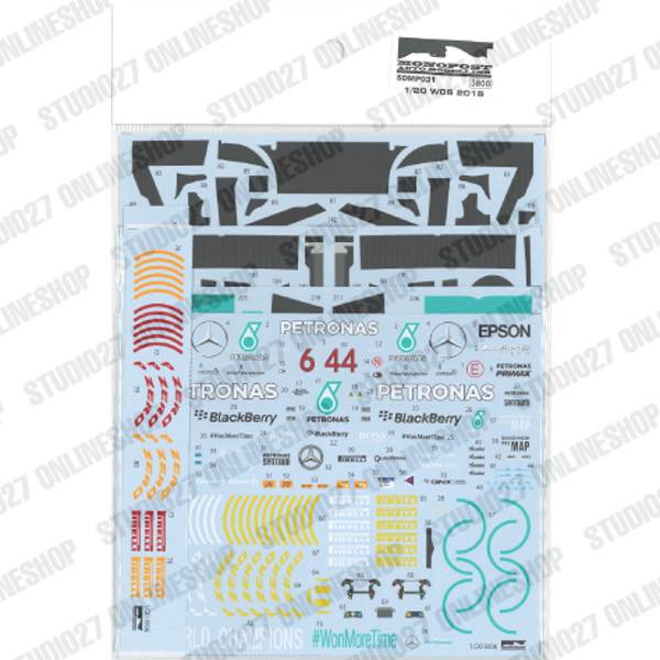 1/20 W06 2015 - Spare Decal<br>for MP029/MP030/MP031<br>MONOPOST ��Spare Decal��
