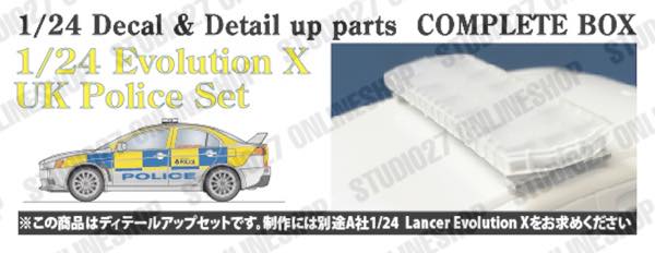 1/24 Lancer Evolution X UK Police Set<br>for Aoshima<br>STUDIO27 Decal&Parts