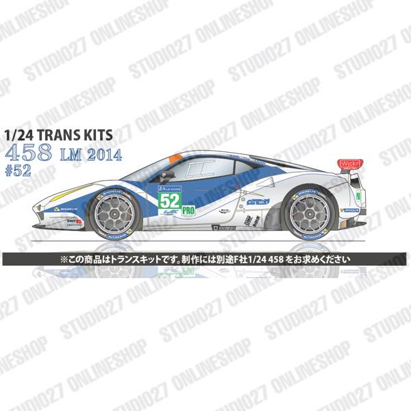 1/24 458 "Ram Racing" #52/53 LeMans 2014 <br>for FUJIMI<br>STUDIO27 ��Conversion Kit��