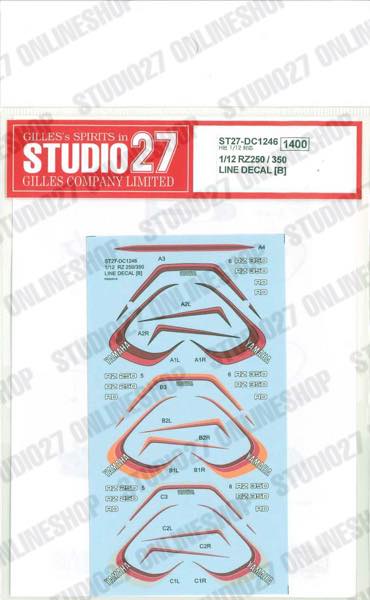 1/12 RZ250/350 LINE DECAL [B]<br>for HASEGAWA<br>STUDIO27 ��Original Decals��