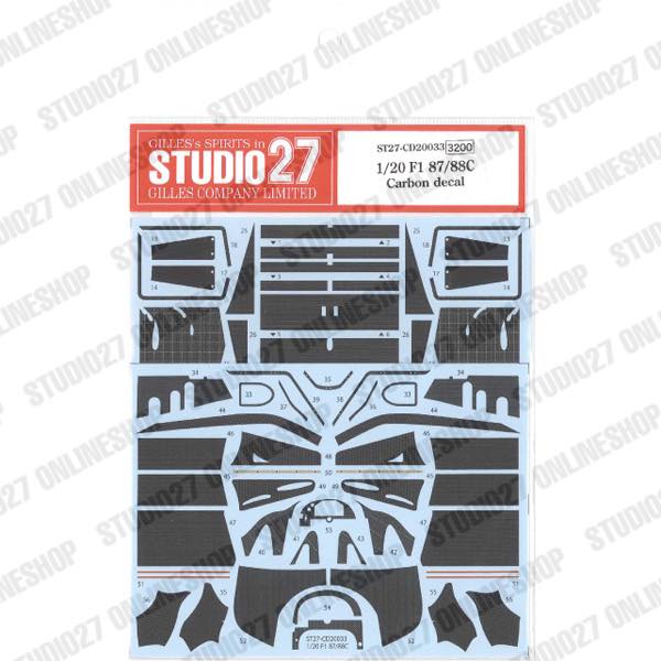 1/20 F1 87/88C Carbon decal<br>for FUJIMI<br>STUDIO27 ��Carbon Decal��