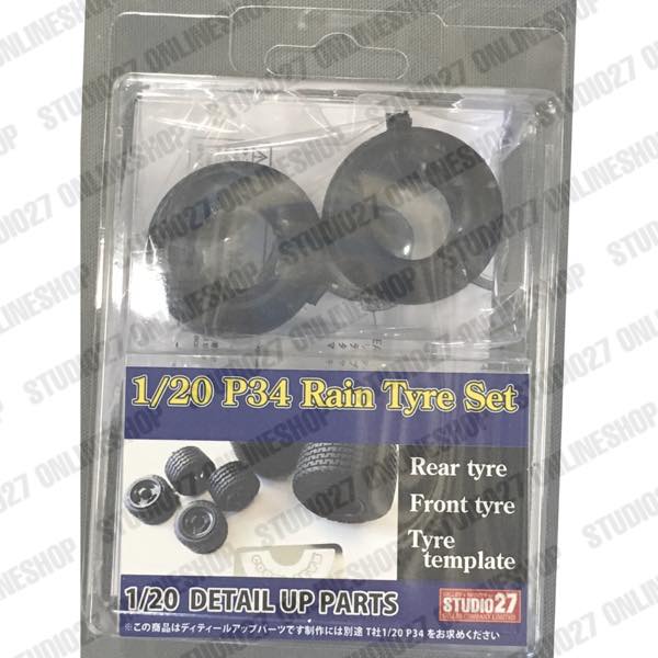 1/20 P34 Rain Tyre Set<br>for TAMIYA<br>STUDIO27 ��Detail Up Parts��