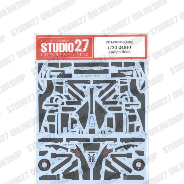 1/20 248F1 Carbon decal<br>forFUJIMI <br>STUDIO27 Carbon Decal
