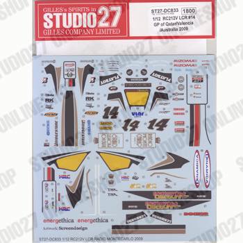 1/12 LCR RC212V #14 Qatar/Australia/Valencia 2009<br>STUDIO27 ��Original Decals��