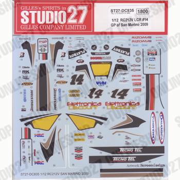 1/12 LCR RC212V #14 San Marino 2009<br>STUDIO27 ��Original Decals��