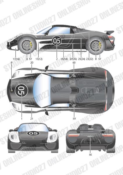 1/24 918 "Salzburg" DressUp Decal<br>forRevell07026<br>STUDIO27 ��Original Decals��