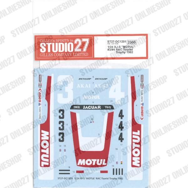 1/24 XJ-S "MOTUL" RAC Tourist Trophy 1982<br>for HASEGAWA<br>STUDIO27 ��Original Decals��
