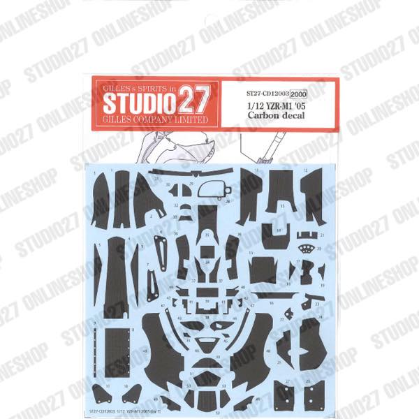 1/12 YZR-M1 '05 Carbon decal<br>for TAMIYA<br>STUDIO27 ��Carbon Decal��
