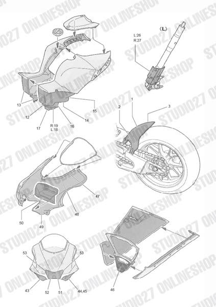 1/12 YZR-M1 '05 Carbon decal<br>for TAMIYA<br>STUDIO27 ��Carbon Decal��