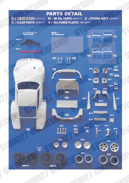 1/24 935 "Jagermeister" #52 Zolder 1977 conversion kit <br>for TAMIYA<br>STUDIO27 Conversion Kit
