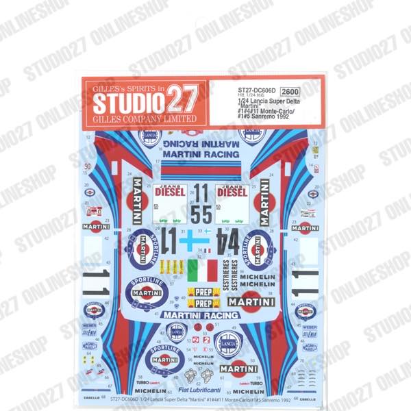 1/24 Lancia Delta Monte-Carlo 1992<br>STUDIO27 ��Original Decals��