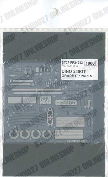 1/24 DINO 246GT Upgrade Parts <br>for FUJIMI<br>STUDIO27 Detail Up Parts