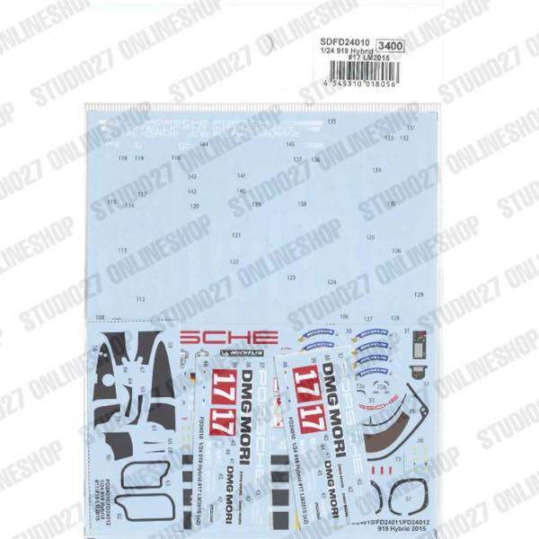 1/24 919 Hybrid #17 LM2015 - Spare Decal<br>for FD24010<br>STUDIO27 ��Spare Decal��