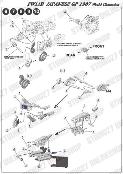 1/20 FW11B Japanese GP 1987 for TAMIYA<br>STUDIO27 ��Convesion Kit��