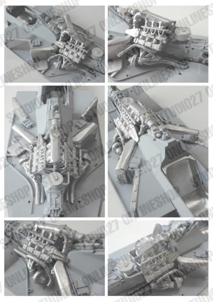 1/20 MP4/4 Engine parts set<br>for TAMIYA MP4/4<br>STUDIO27 ��Detail Up Parts��