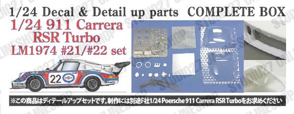 1/24 911 RSR Carrera Turbo LM1974 #21/#22 Set<br>for FUJIMI<br>STUDIO27 Decal&Parts