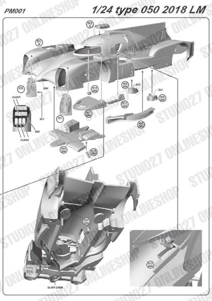 1/24 Type 050 LM 2018<br>PROTOMODEL��Multimedia Kit��