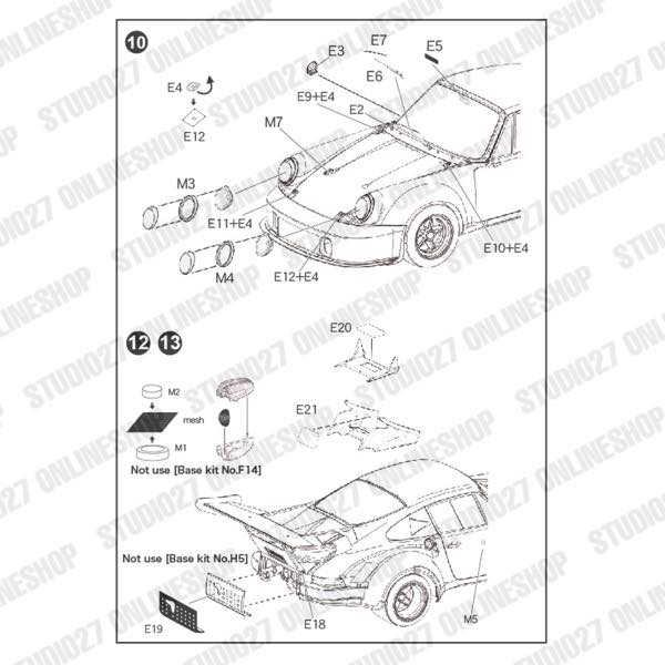1/24 911 RSR Carrera Turbo 1974 #9 Set<br>for FUJIMI<br>STUDIO27 ��Decal&Parts��