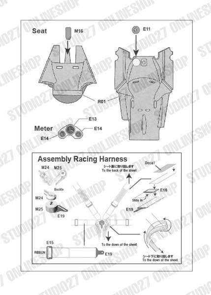 1/20 P34 #4 Japan GP 1976 Detail UP Parts Set<br>for TAMIYA<br>STUDIO27 ��Detail Up Parts��