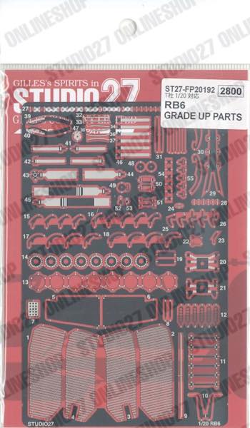 1/20 RB6 Upgrade Parts<br>forTAMIYA#20067<br>STUDIO27 ��Detail Up Parts��